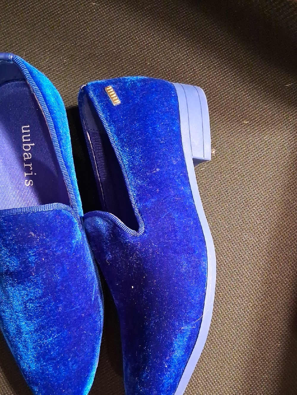 Mens Blue Uubaris Dress Shoes - Picture 7 of 9